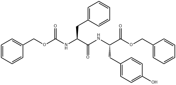 CARBOBENZYLOXYPHENYLALANYLTYROSINE BENZYL ESTER Struktur