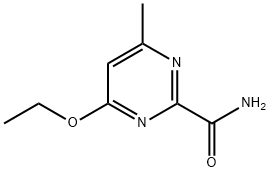 4-Ethoxy-6-MethylpyriMidine-2-carboxaMide Struktur