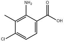 2-amino-4-chloro-3-methylbenzoic acid Struktur