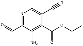 Ethyl 3-aMino-5-cyano-2-forMylisonicotinate Struktur