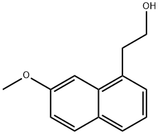 7-Methoxy-1-naphthaleneethanol Struktur