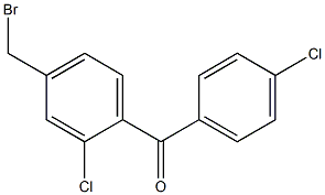 (4-(broMoMethyl)-2-chlorophenyl)(4-chlorophenyl)Methanone Struktur