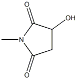 3-hydroxy-1-methylpyrrolidine-2,5-dione Struktur