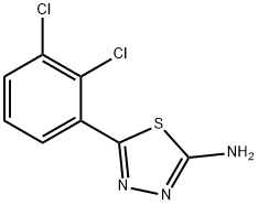 5-(2,3-dichlorophenyl)-1,3,4-thiadiazol-2-amine Struktur