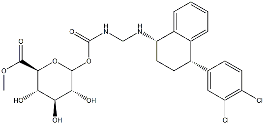 Sertraline Carbamoyl Glucuronide Methyl Ester Struktur