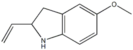 5-Methoxy-2-vinyl-2,3-dihydro-1H-indole Struktur