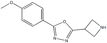 2-Azetidin-3-yl-5-(4-Methoxy-phenyl)-[1,3,4]oxadiazole Struktur