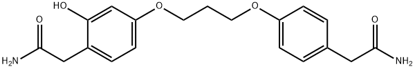 2-(4-(3-(4-(2-aMino-2-oxoethyl)-3-hydroxyphenoxy)propoxy)phenyl)acetaMide Struktur