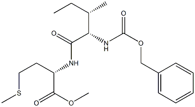 CARBOBENZYLOXY-L-ISOLEUCYL-L-METHIONINE METHYL ESTER Struktur