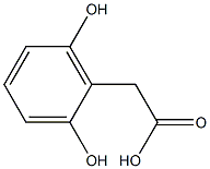 2,6-Dihydroxylphenylacetic acid Struktur