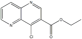 Ethyl 4-chloro-1,5-naphthyridine-3-carboxylate Struktur