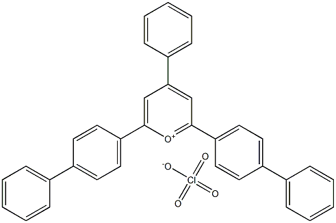 2,6-Di[1,1`-biphenyl]-4-yl-4-phenylpyryliuM perchlorate Struktur