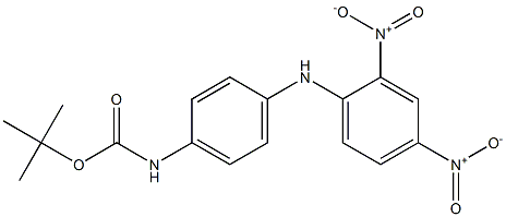 N-Boc-N`-(2,4-dinitrophenyl)-1,4-phenylenediaMine Struktur