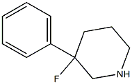 3-fluoro-3-phenylpiperidine Struktur