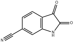 2,3-dioxoindoline-6-carbonitrile Struktur