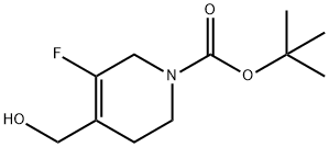 tert-butyl 3-fluoro-4-(hydroxyMethyl)-5,6-dihydropyridine-1(2H)-carboxylate Struktur