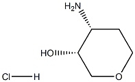 cis-4-AMinotetrahydropyran-3-ol hydrochloride Struktur