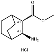 Methyl trans-3-aMinobicyclo[2.2.2]octane-2-carboxylate hydrochloride Struktur