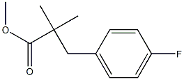 Methyl 3-(4-fluorophenyl)-2,2-diMethylpropanoate Struktur