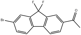 1-(7-broMo-9,9-difluoro-9H-fluoren-2-yl)ethanone Struktur