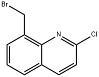 8-(broMoMethyl)-2-chloroquinoline Struktur