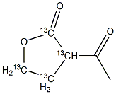 2-Acetylbutyrolactone-13C4 Struktur