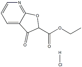 ethyl 3-oxo-2,3-dihydrofuro[2,3-b]pyridine-2-carboxylate hydrochloride Struktur