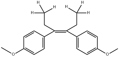 cis-3,4-Di-p-anisyl-3-hexene-d6 Struktur