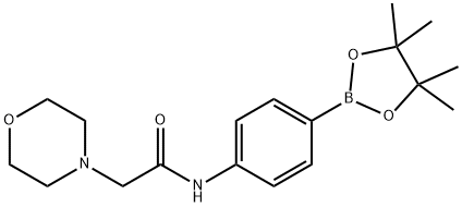 2-Morpholino-N-(4-(4,4,5,5-tetraMethyl-1,3,2-dioxaborolan-2-yl)phenyl)acetaMide Struktur