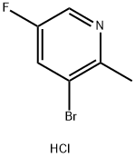 3-BroMo-5-fluoro-2-Methyl-pyridine hydrochloride Struktur