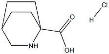 2-AZABICYCLO[2.2.2]OCTANE-1-CARBOXYLIC ACID HYDROCHLORIDE Struktur