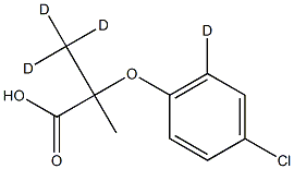 Clofibric acid-d4 Struktur