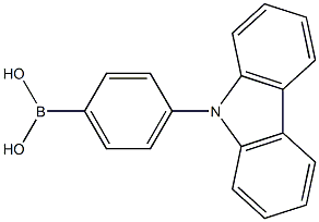 4-(9H-carbazole-9-yl)phenylboronic acid Struktur