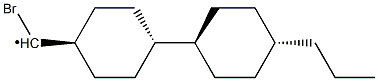 trans-4-(trans-4-propylcyclohexyl)cyclohexyl broMoMethyl Struktur