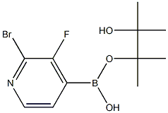 2-BroMo-3-fluoropyridine-4-boronic acid pinacol ester Struktur