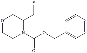 benzyl 3-(fluoroMethyl)Morpholine-4-carboxylate Struktur