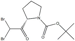 (S)-tert-butyl 2-(2,2-dibroMoacetyl)pyrrolidine-1-carboxylate Struktur