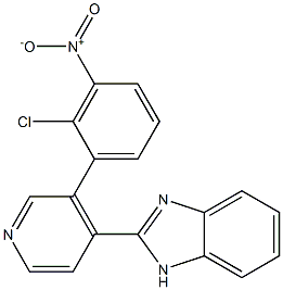 2-(3-(2-chloro-3-nitrophenyl)pyridin-4-yl)-1H-benzo[d]iMidazole Struktur