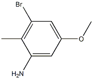 3-broMo-5-Methoxy-2-Methylaniline Struktur