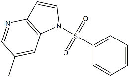 6-Methyl-1-(phenylsulfonyl)-4-azaindole Struktur