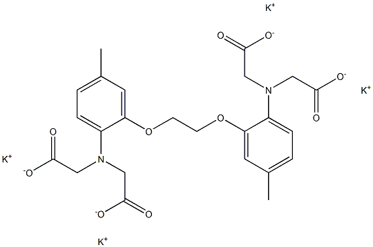 1,2-Bis(2-aMino-5-Methylphenoxy)ethane-N,N,N`,N`-tetraacetic acid tetra PotassiuM salt Struktur