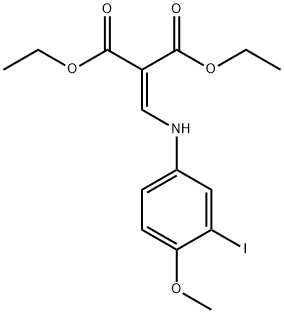 diethyl 2-(((3-iodo-4-Methoxyphenyl)aMino)Methylene)Malonate Struktur