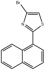 4-broMo-2-(naphthalen-1-yl)thiazole Struktur