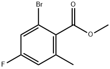 Methyl 2-broMo-4-fluoro-6-Methylbenzoate Struktur