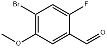 4-broMo-2-fluoro-5-Methoxy-benzaldehyde Struktur