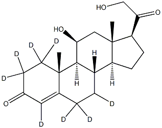 Corticosterone-d8 Struktur