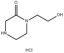 1-(2-hydroxyethyl)piperazin-2-one hydrochloride Struktur