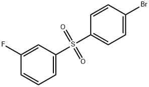 1-((4-BroMophenyl)sulfonyl)-3-fluorobenzene Struktur