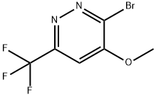 3-broMo-4-ethoxy-6-(trifluoroMethyl)pyridazine Struktur