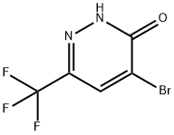 4-broMo-6-(trifluoroMethyl)pyridazin-3(2H)-one Struktur